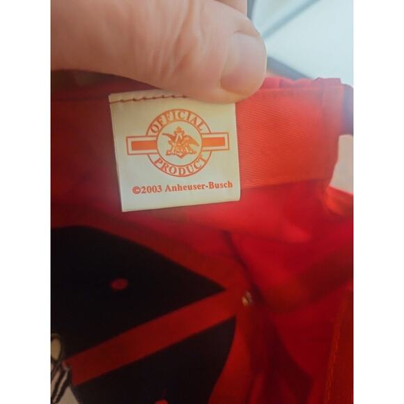 Budweiser Beer 2003 Hat Cap Strapback Red - Picture 7 of 7